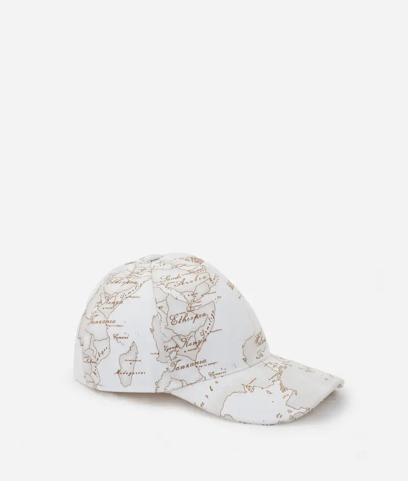 Cappellino da baseball in canvas Geo White