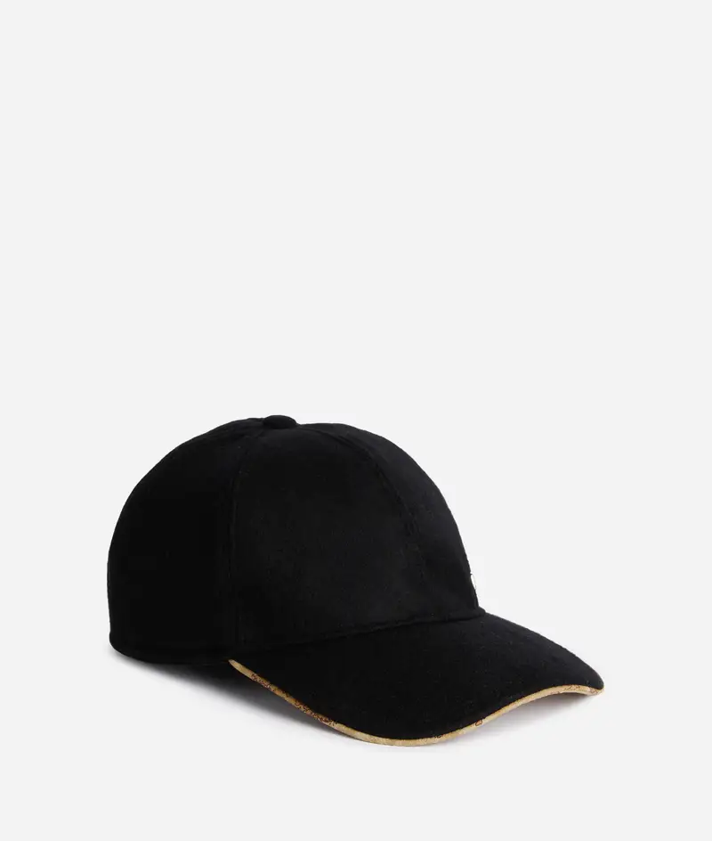 Cappello baseball da uomo in panno Nero