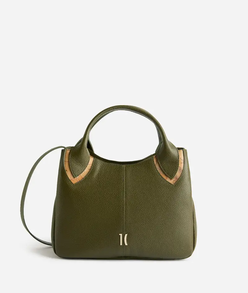Castle Leather borsa a mano Verde Muschio