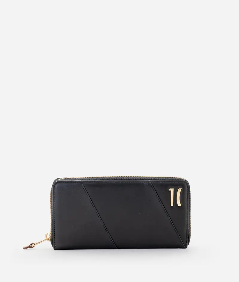 Celtic Nappa portafoglio zip around Nero