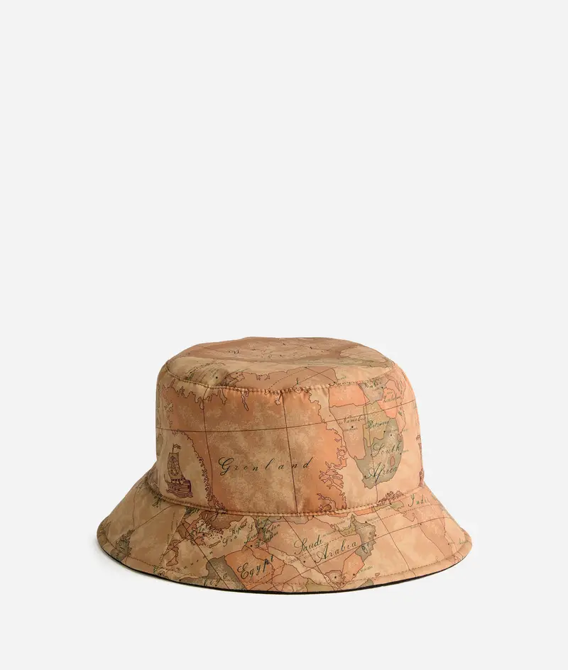 Cloche reversibile in nylon Geo Classic e lana vergine Nera