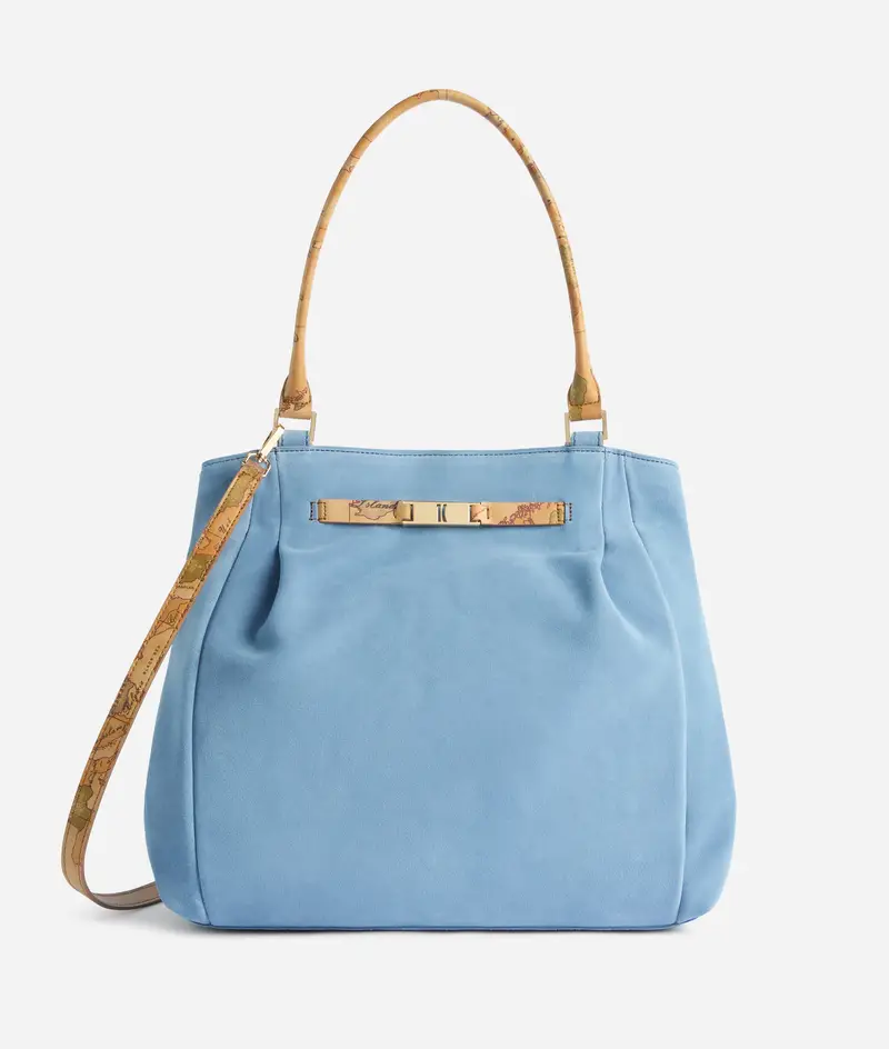 Country Bag borsa shopping Azzurro Cielo