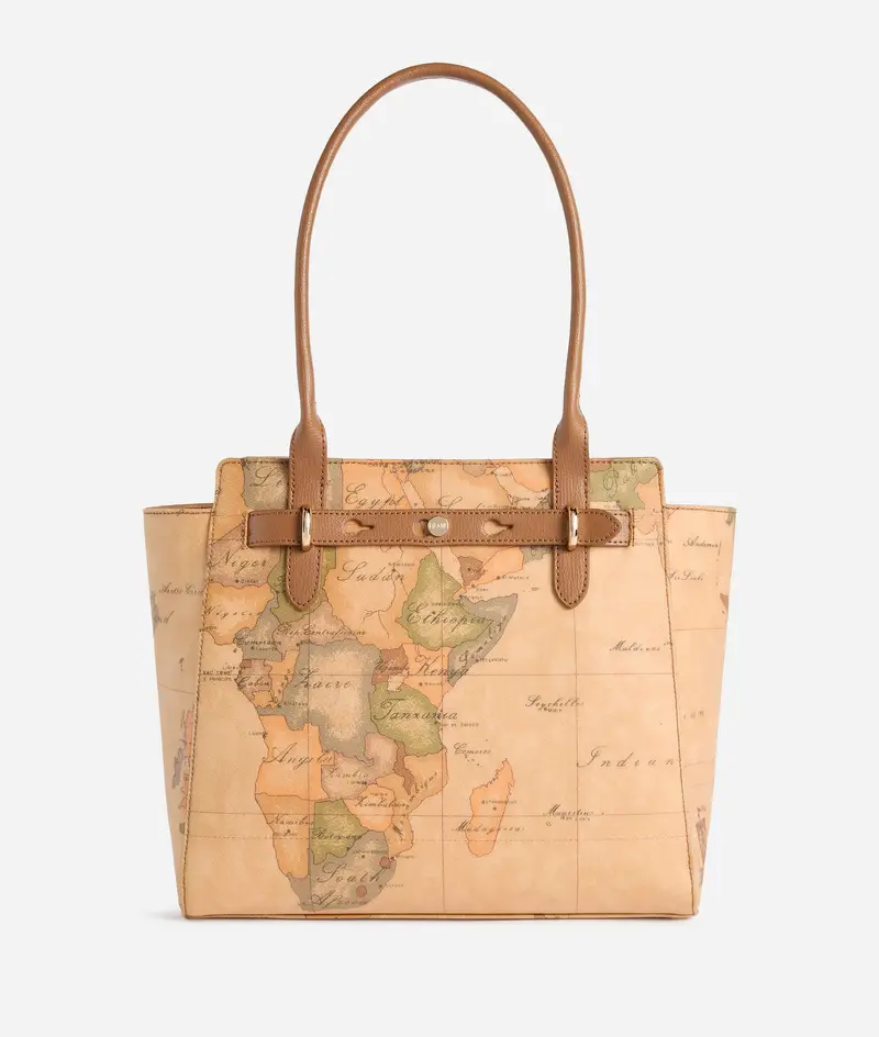 Escape Geo borsa shopping Cuoio