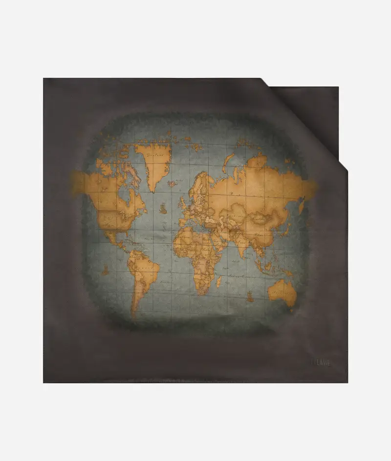 Foulard Geo Sfumato 60x60 Nero