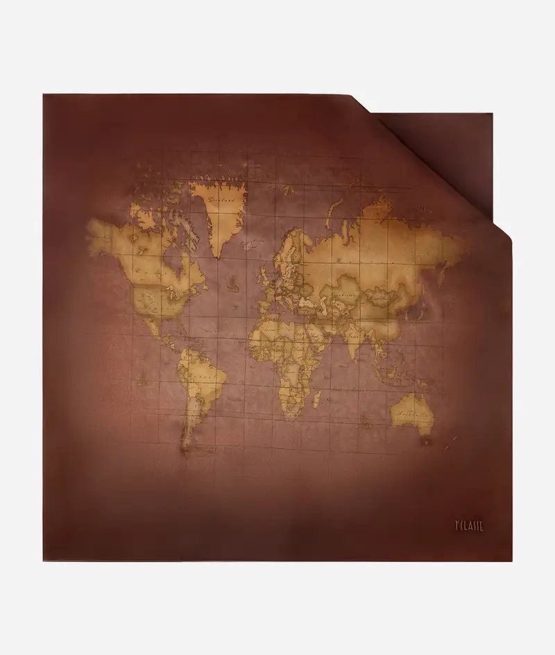 Foulard Geo Sfumato 90x90 Cotto