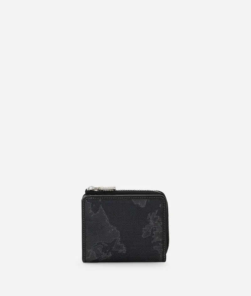 Geo Black portafoglio zip-fold piccolo