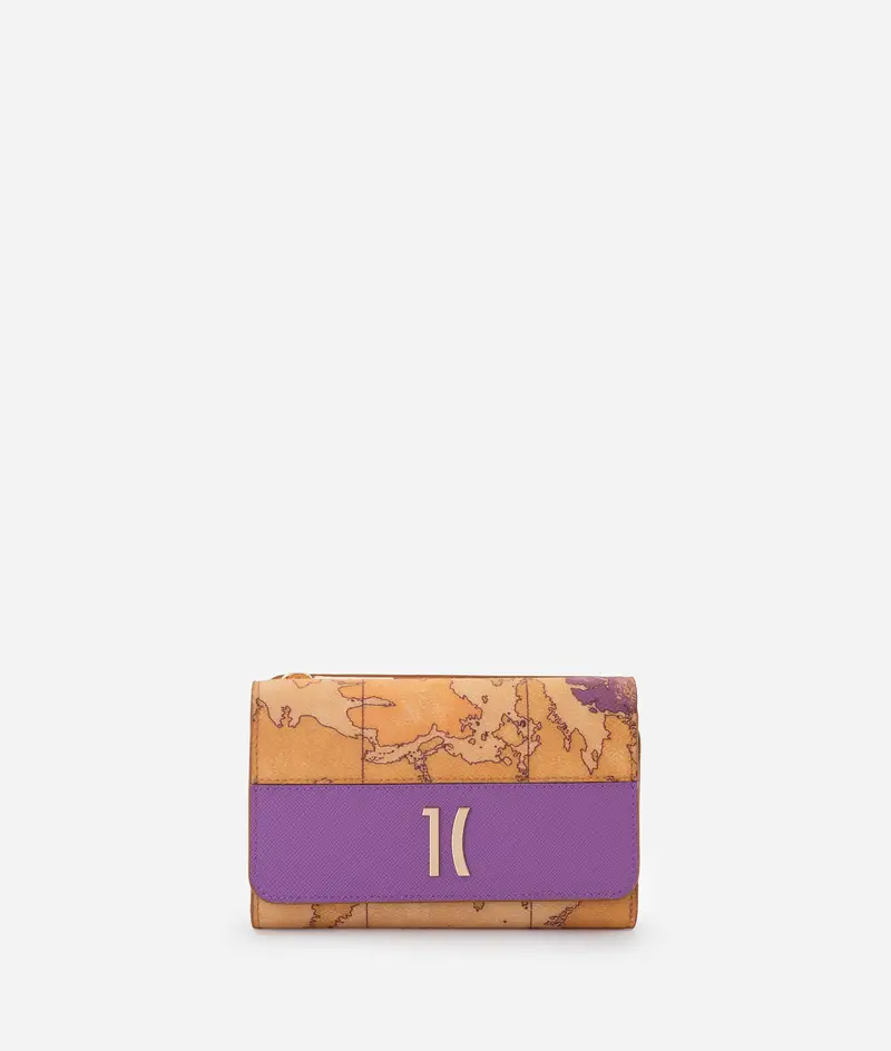 Geo Bougainville portafoglio bifolder medio Viola Bougainville