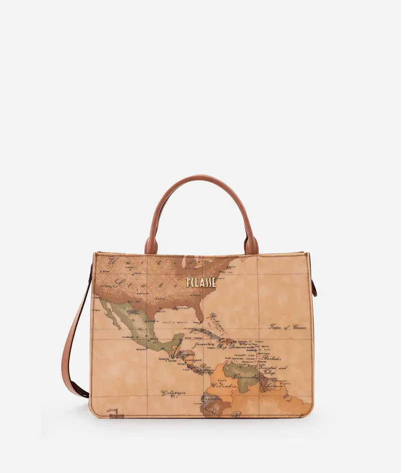 Geo Classic borsa a mano con fianchi in pelle