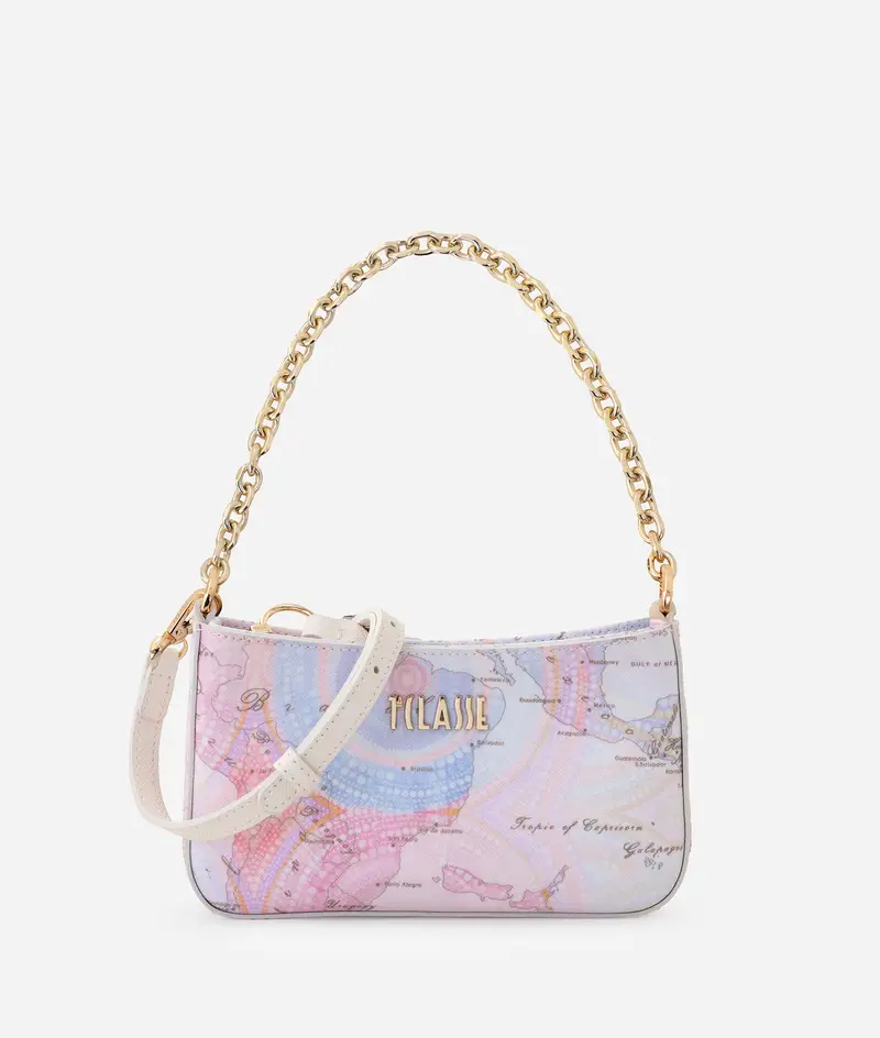 Geo Dots Art pochette con catena Multicolor