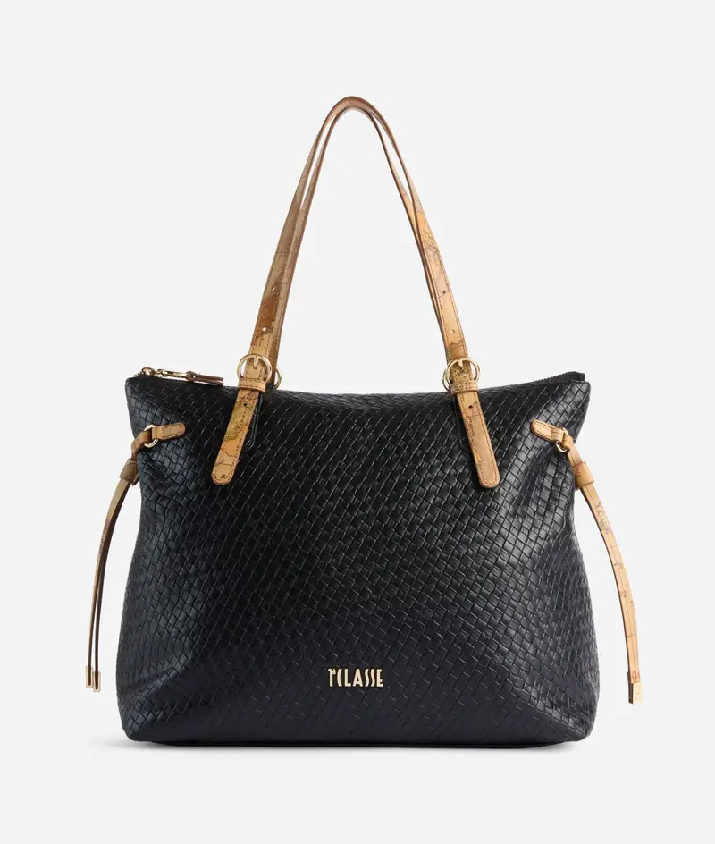 Golden Dune borsa shopping Nera