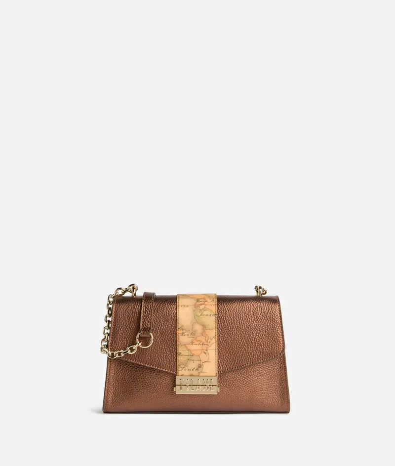 Jolly Bag tracolla in pelle Bronzo