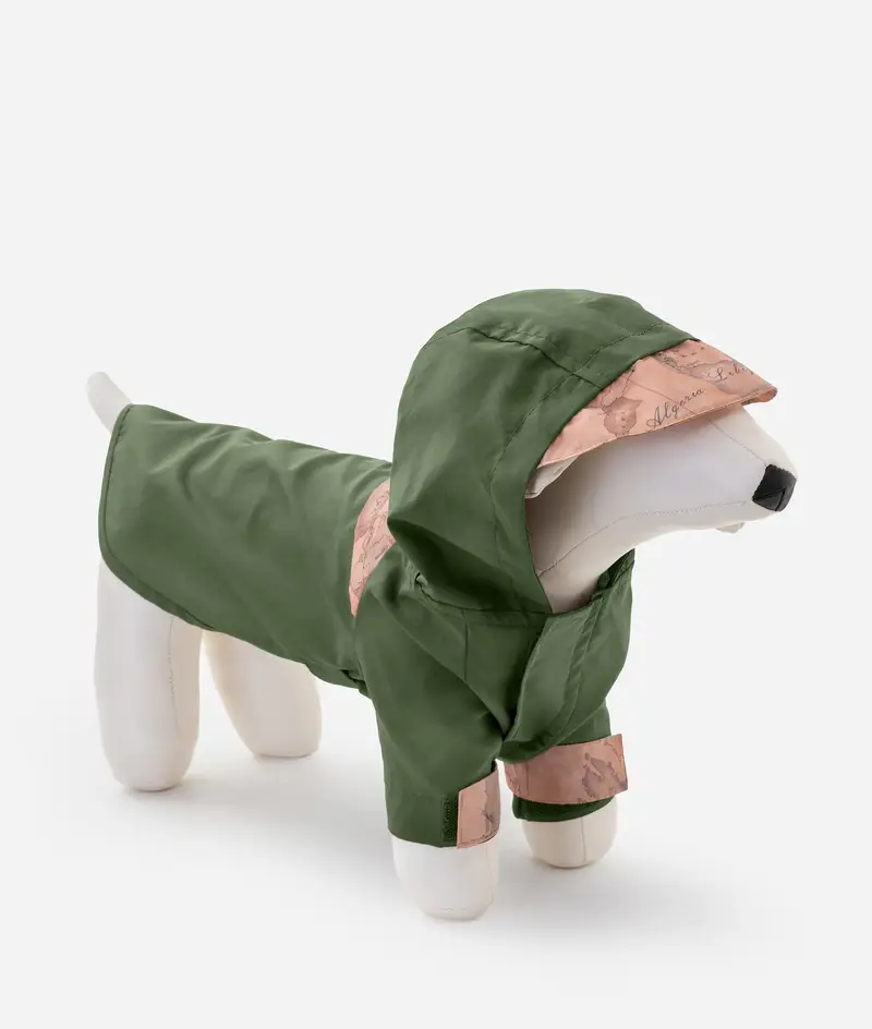 Mantellina impermeabile per cani Verde Oliva