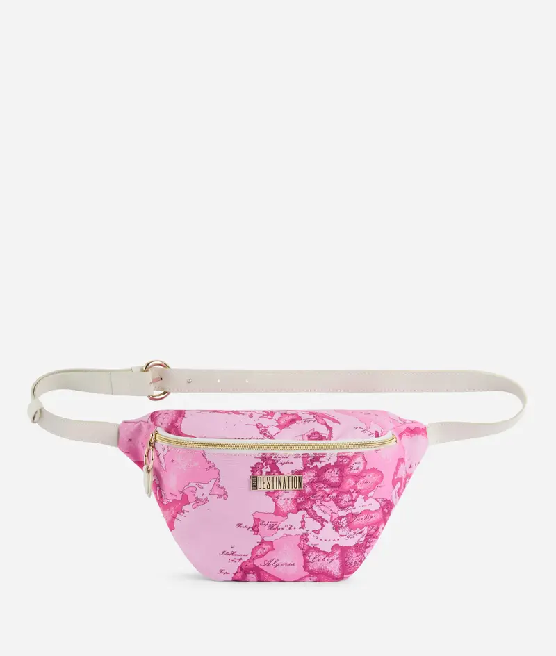 Marsupio 1ᴬ Classe Destination in canvas Geo Color Rosa Bubble