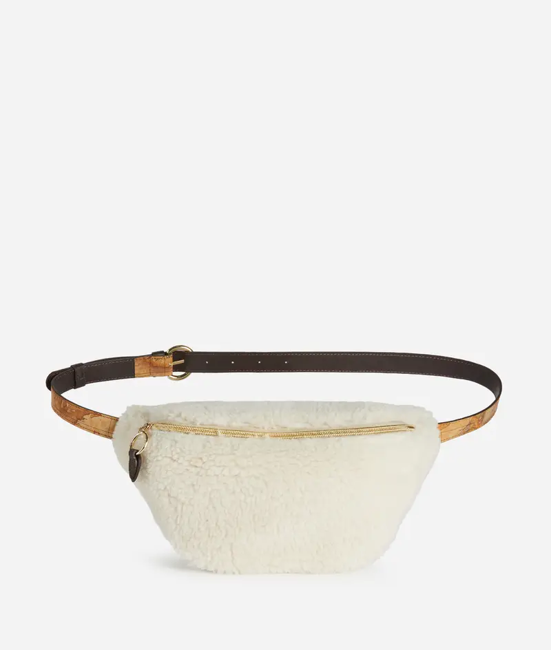 Marsupio 1ᴬ Classe Destination in eco pelliccia Bianco Lana