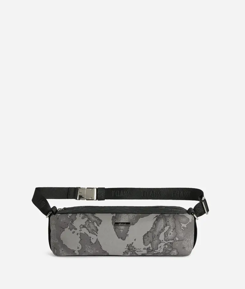 Marsupio in tessuto nabuk Geo Antracite Nero