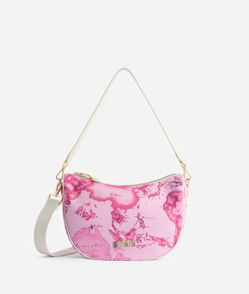 Mezzaluna 1ᴬ Classe Destination in canvas Geo Color Rosa Bubble