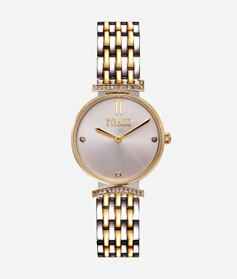 Montecarlo orologio in acciaio Oro e Argento