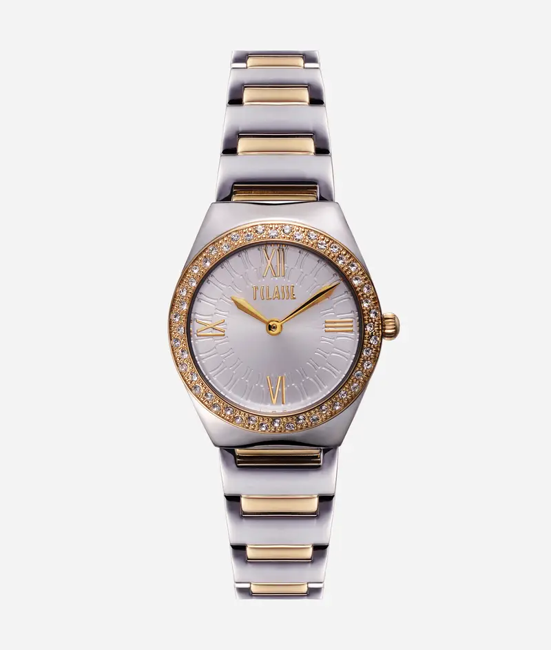 Notting Hill orologio in acciaio Oro e Argento