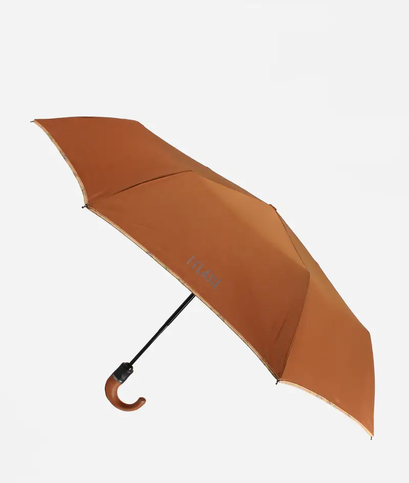 Ombrello 1ᴬ Classe mini con manico Marrone