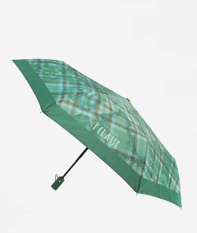 Ombrello mini Geo Tartan Verde