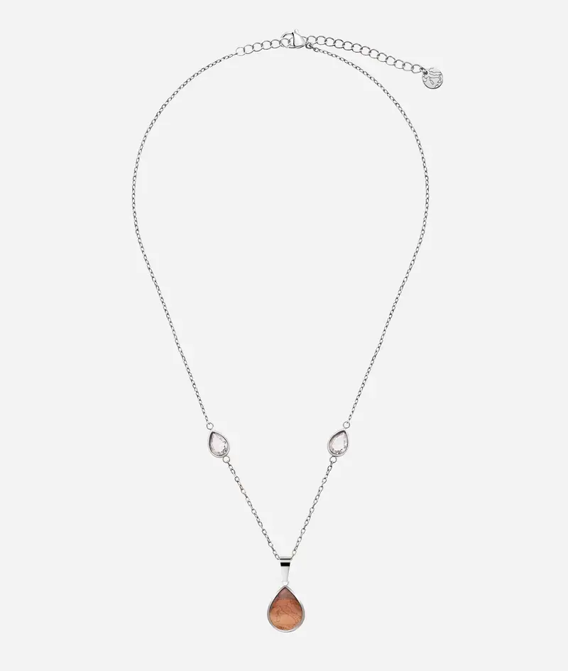 Opi collana con pendente stampa Geo Classic Argento