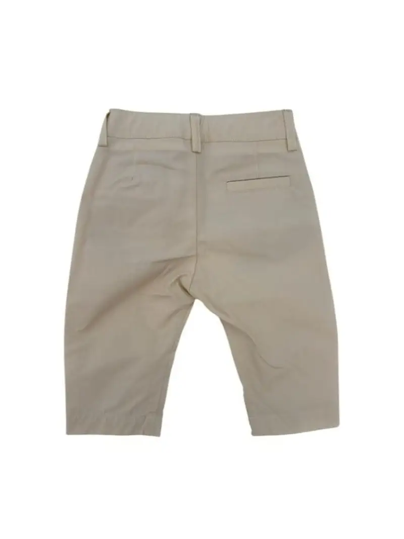 Alviero Martini pantalone beige neonato in cotone classico miniatura 2