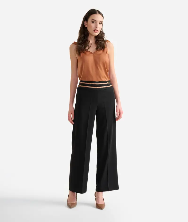 Pantaloni in cady con gioiello 1ᴬ Classe Neri