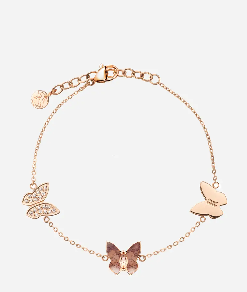 Papillons bracciale con pendente Geo Classic Oro Rosa