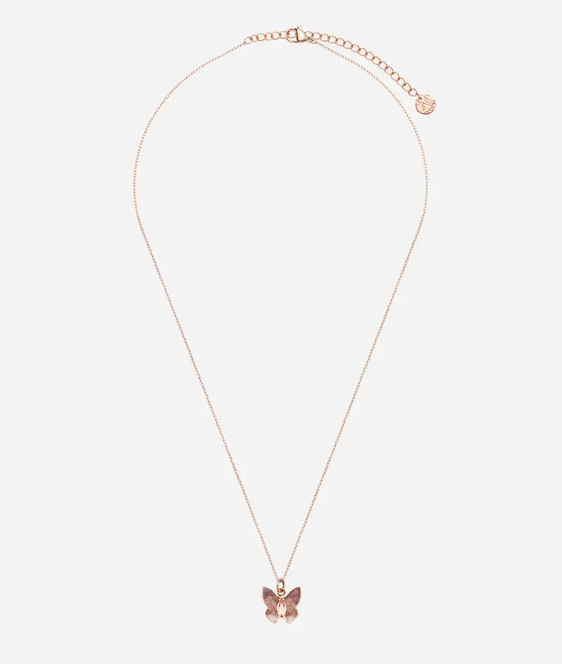 Papillons collana con pendente Geo Classic Oro Rosa