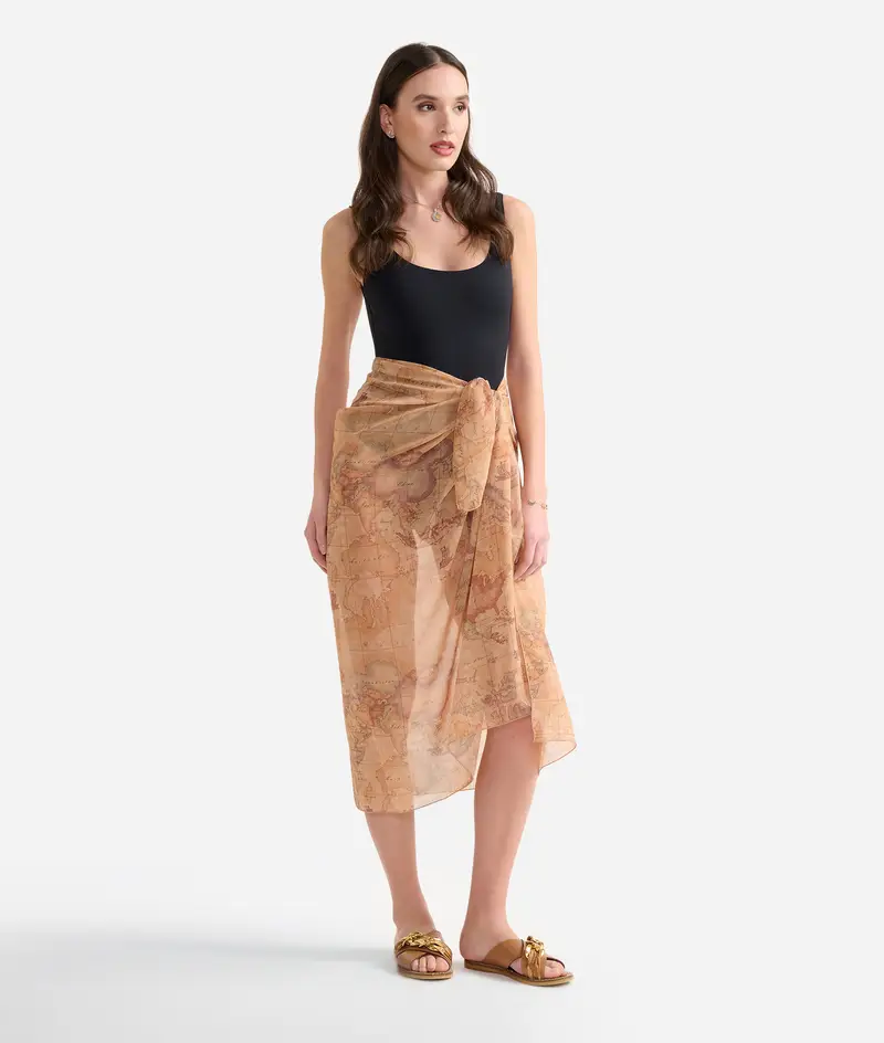 Pareo in voile Geo Classic