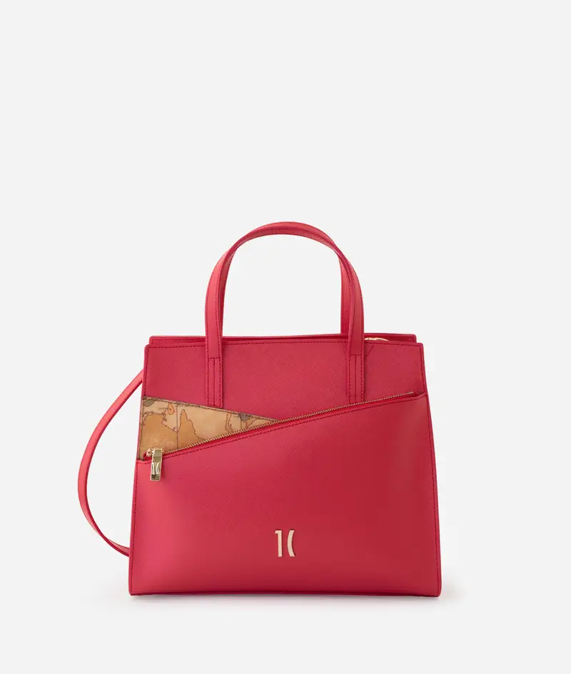 Pearl City borsa a mano Rosso Perlato