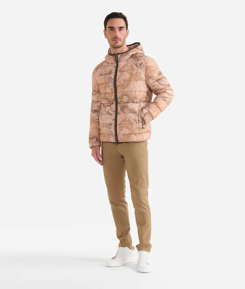 Piumino in nylon trapuntato Geo Classic