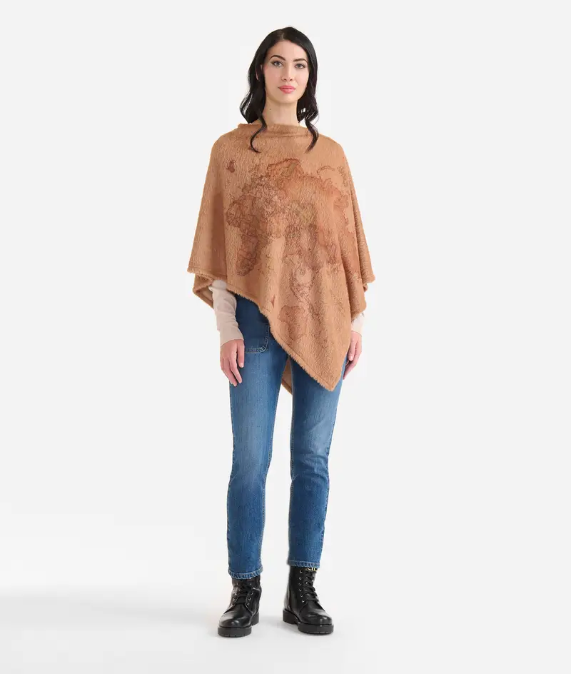 Poncho in ecopelliccia Geo Classic
