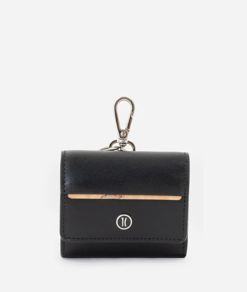 Portacuffiette in pelle Nero