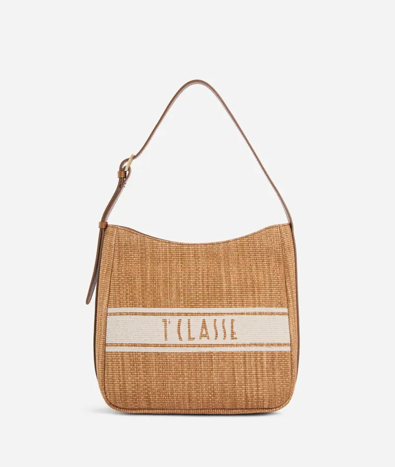 Rafia Coast borsa sottospalla Cuoio