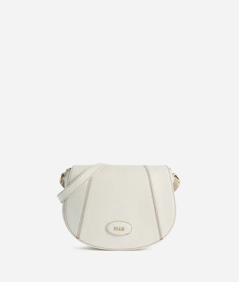 Rodeo Leather tracolla con patta Avorio
