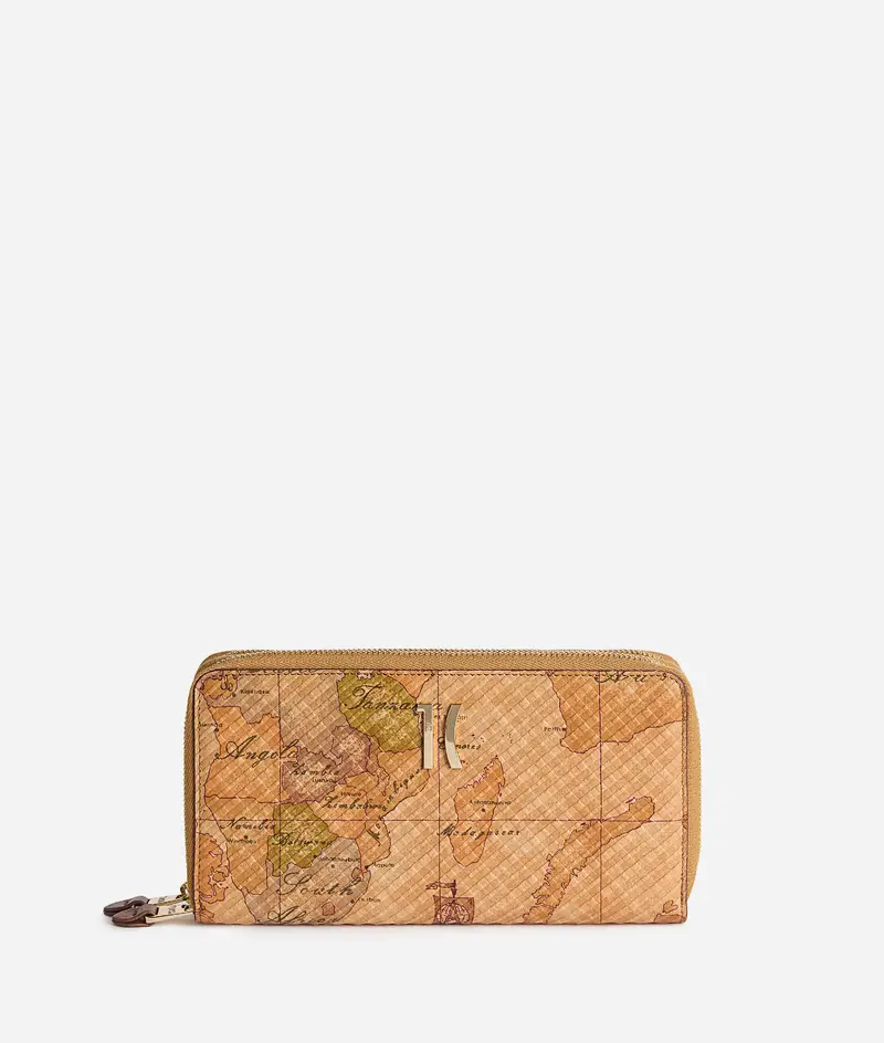 Royal Bag portafoglio zip around doppio Geo Classic