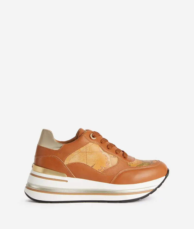 Running in eco nappa con occhiello logato Naturali