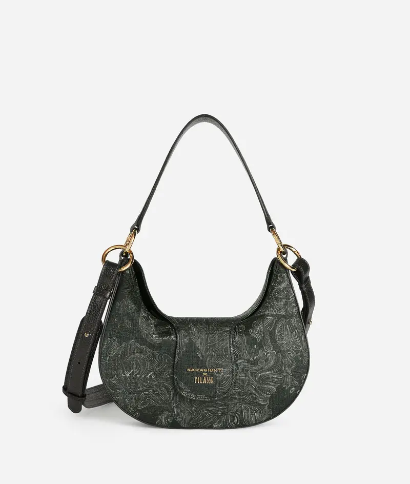 Saragiunti x 1ᴬ Classe sottospalla piccola in tessuto stampa Geo Map 2 0 Ebonyce