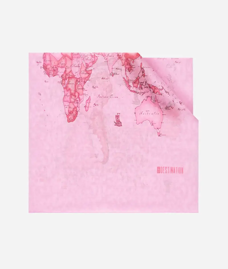 Sciarpa 1ᴬ Classe Destination stampa Geo Color Rosa Bubble