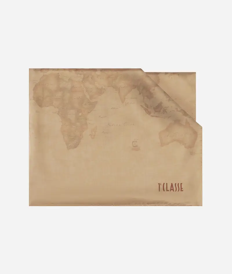 Sciarpa con gioiello 1C 48x150 Cammello