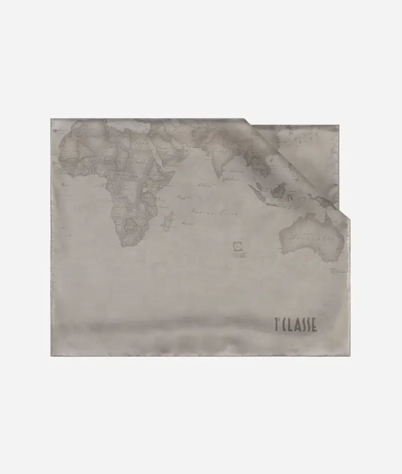 Sciarpa con gioiello 1C 48x150 Grigio Perla