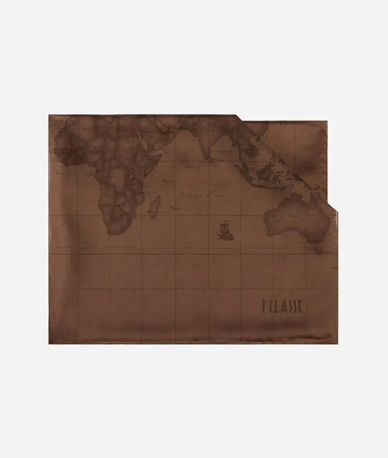 Sciarpa con gioiello 1C 48x150 Marrone Liquirizia