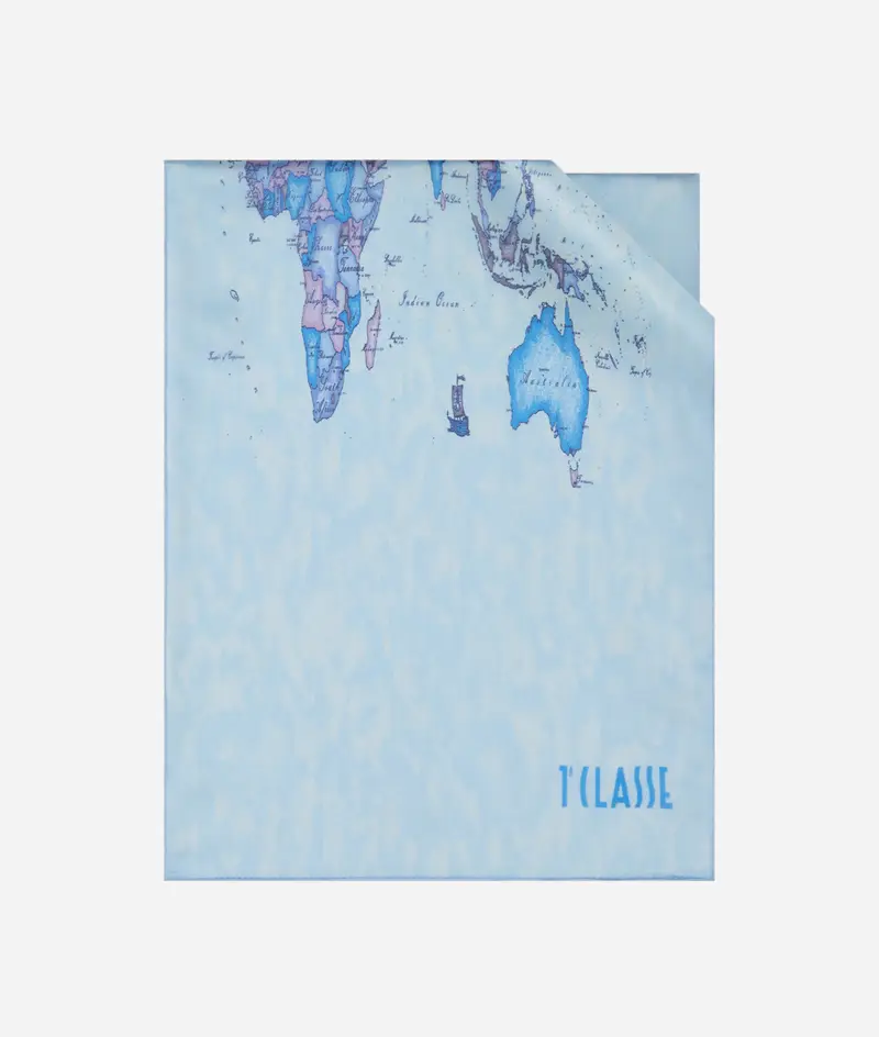 Sciarpa Geo Color 29x150 Azzurro Acqua