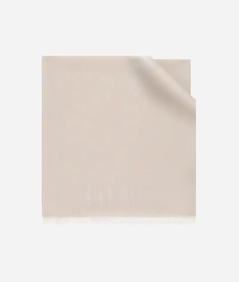 Sciarpa Geo Pieno in misto viscosa e modal 42x180 Sabbia