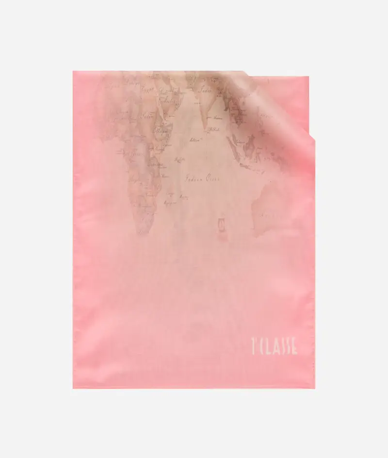 Sciarpa Geo Sfumato 29x150 Rosa Acceso