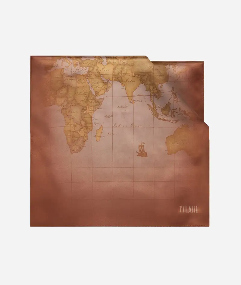 Sciarpa Geo Sfumato 45x170 Rosa Antico