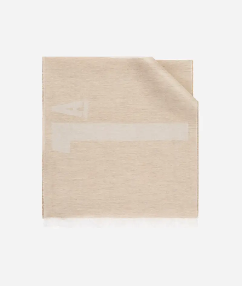 Sciarpa logo 1ᴬ Classe grande in misto modal e cotone 40x180 Corda