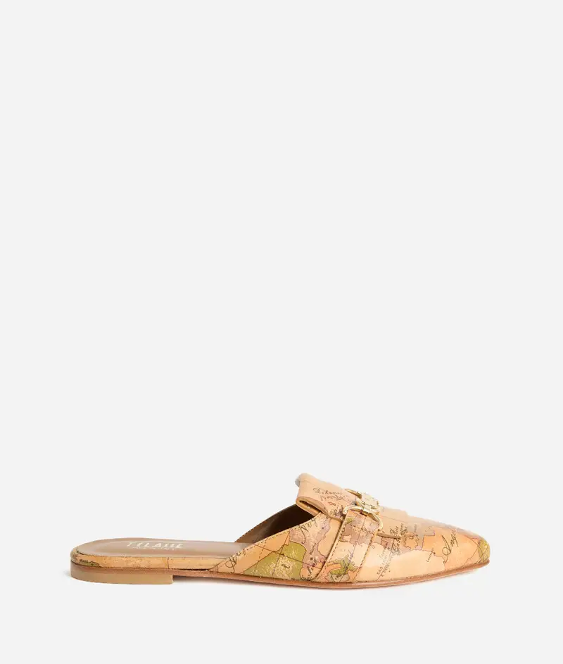 Slipper in nappa con morsetto Geo Classic