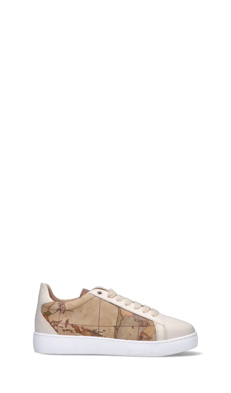 Sneaker donna beige in pelle Vario
